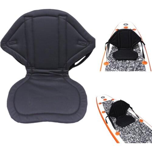 Adjustable Padded Kayak Seat Backrest Support with Storage Bag Comfortable Anti-slip Portable Fishing Boat Seats Pad Accessories