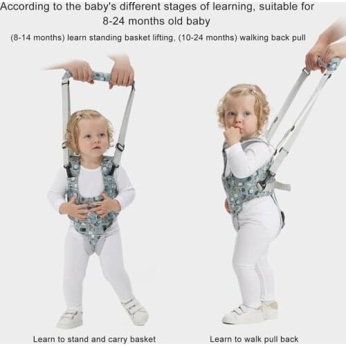 Handheld Baby Walking Harness Adjustable Toddler Walking Assistant with Detachable Crotch For Baby Over 8 Months