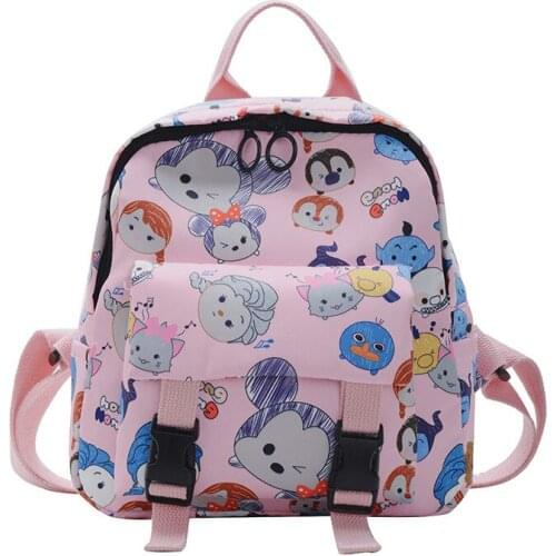 2020 New Kindergarten Schoolbag Children Backpack Girls Bags Mickey Minnie Backpack Cute Parent-child Cartoon Backpack 3-6 Year