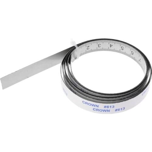 Stainless Steel Miter Track Tape Measure Self Adhesive Metric Scale Ruler 1M-3M For T-track Router Table Saw Woodworking Tool