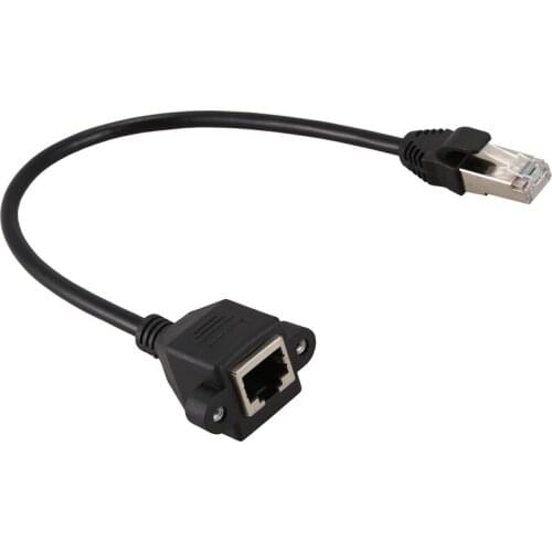 28cm RJ45 Male to Female M/F CAT5E LAN Ethernet Adapter Network Cable