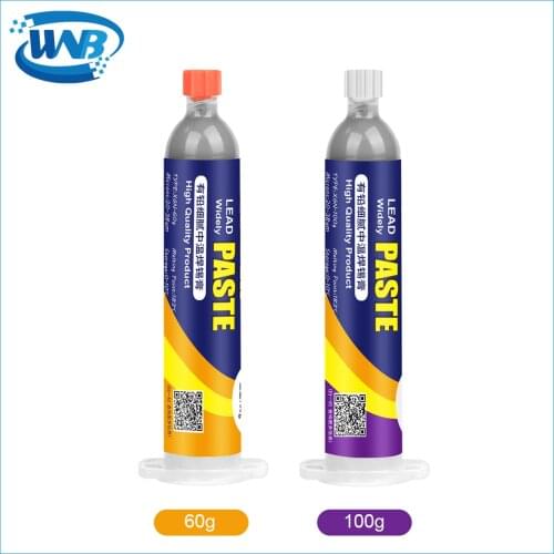 WNB 35g Syringe Liquid Flux Soldering Paste Lead-free Stencil Welding Tool Low Temperature Melting Point 138C Tin Solder Paste