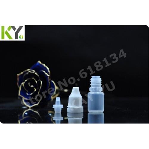 Special Promotions 200 pieces/ lot 5ml PE clear eyedrop bottle, dropper bottle, childproof bottle,needle bottle free shipping