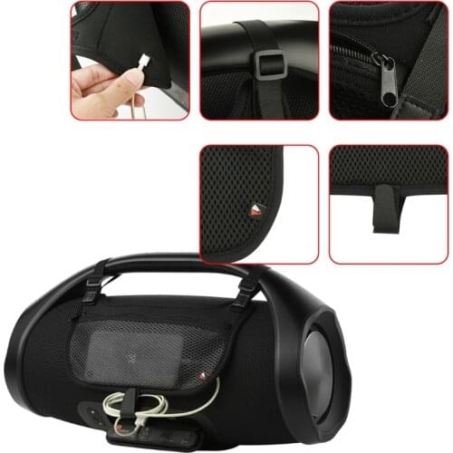 1 PC Mobile Phone Data Cable Charger Storage Bag Small Objects Carry Bag for JBL Boombox 1/2 Wireless Bluetooth Speaker