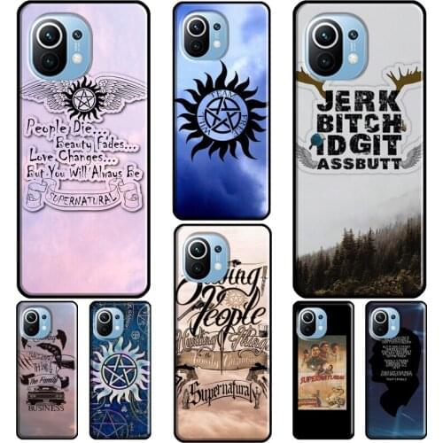 Supernatural TV Series For Xiaomi Mi 11 Lite 9T 10T Pro A3 Mi Note 10 Lite Case For POCO F3 F2 M3 X3 Pro Fundas