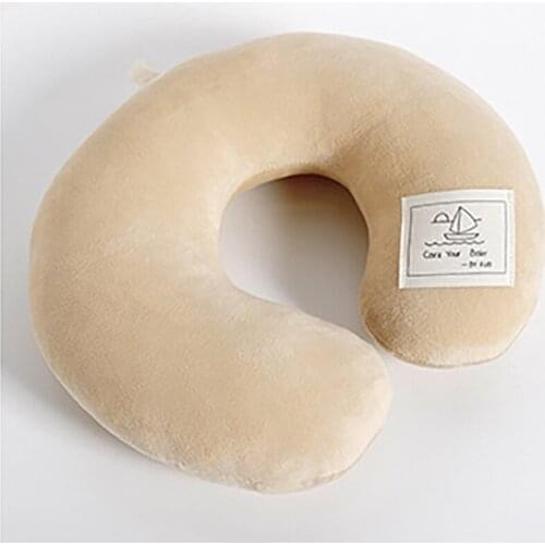 U Shaped Travel Pillow Neck Massager Headrest Cushion Pain Relief Soft Nursing Cushion Office Train Car Airplane Rest Pillows