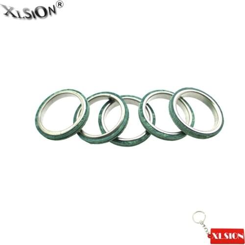 XLSION Aftermarket 5Pcs Exhaust Muffler Pipe Gasket 30mm For Scooter Moped GY6 49cc 50cc 125cc 150cc Motorcycle