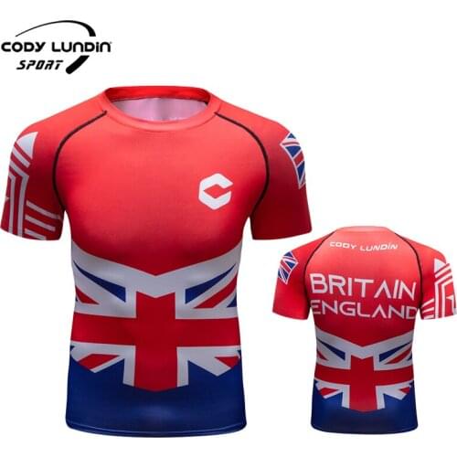 Factory Bulk Order New Design Full Digital Print T-shirt Sport Rashguard Jogging Tight