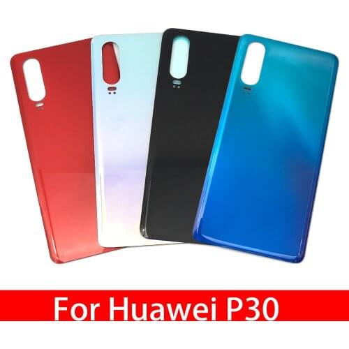 10Pcs/Lot,New For Huawei P30 Back Battery Door Rear Housing Cover Case With Camera Glass