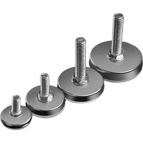 2/4/8Pcs Metal Furniture Legs Anti-slip Base Coffee Table Cabinet Leg Pad M6 M8 M10 Adjustable Leveling Feet Leveler 15mm-40mm