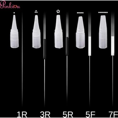 50pcs Separated Tattoo Needles and Tips For Permanent Makeup Microblading Eyebrow Tattoo Machine Pen Forever Tattoo Supplies