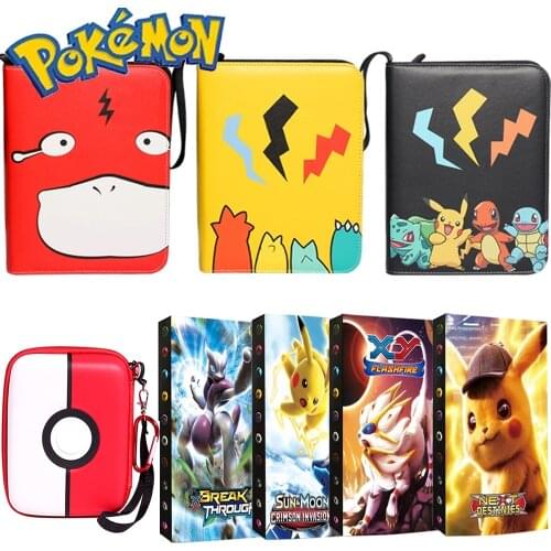 2021 latest Pokemon Cards Album Book Cartoon Anime Game Card EX GX Collectors Folder Holder Top Loaded List Cool Toys Gift