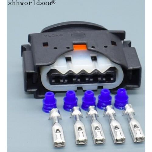 Shhworldsea auto socket connector waterproof plug 3.5mm