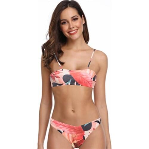 Bikini 2020 New Push up 2 Piece Swimsuit Women Swimwear Beachwear Gradient Print Bikinis Bathing Suit female