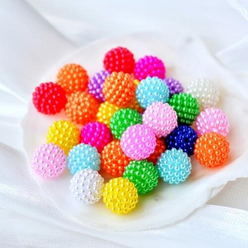 20p 12mm ABS Imitation Pearl Beads Round Loose Beads Handmade DIY headwear clothes Necklace Bracelet Jewelry Making Accessories