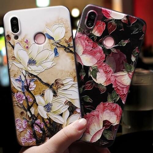 Rose Flowers Black Case For Huawei Mate 20 Lite Mate 10 Lite Pro Case For Huawei P30 P20 Lite Pro P20lite Honor 8X 7C Case Cover