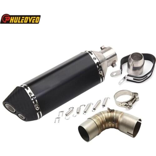 Modified Motorcycle Exhaust Muffler for CB1000R 2010-2012 Carbon Fiber Look Motorbike Muffler Exhaust Escape Damper for CB1000R