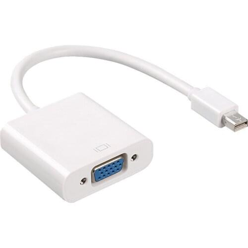 For MacBook Air Pro iMac Mac Mini Thunderbolt Mini DisplayPort Display Port Mini DP To VGA Cable Adapter 1080P for HDTV Monitor