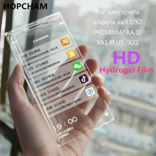 Full Curved Film For Sony Xperia XZ4 1 2 L3 XA1 XA2 XZ2 XZ3 Ultra 10 Plus Compact Screen Protector Full Cover Nano Hydrogel Film