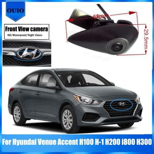 HD Car Front View camera For Hyundai Venue Accent H100 H-1 H200 i800 H300 HD waterproof Parking LOGO Camera Night Vision Camera