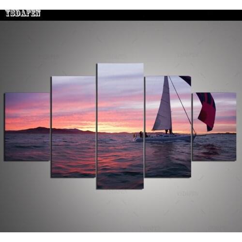 Op de muur HD print olieverf Film modulaire foto Scenery poster kind room decor woondecoratie 5 stks canvas art z359