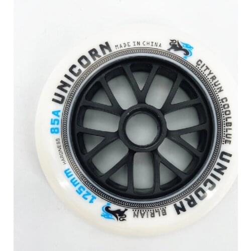 6 pieces 125mm Inline Speed Skates Wheel 85A Hardness High Elasticity Rebond Marathon Skating 125 Tyre for Street Road Big Wheel