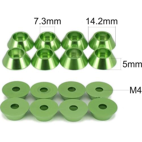 M4 Cup Head Screw Washer Gasket For RC Car Buggy Truck Upgraded Hop-Up Parts HSP Axial HPI Traxxas Himoto Redcat