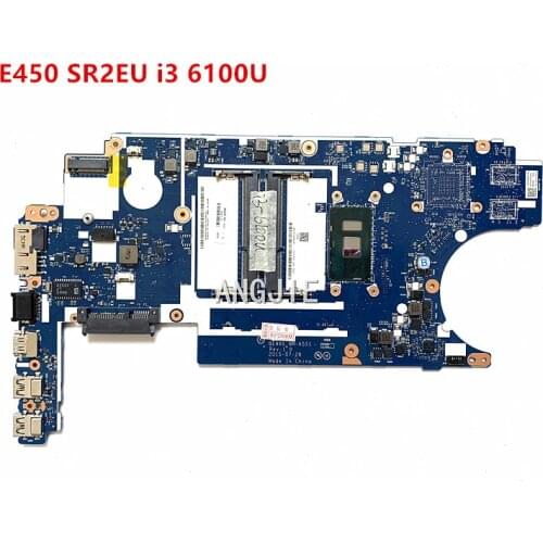 Laptop motherboard For Lenovo IdearPad E450C E450 Core I3-6100U Mainboard BE460 NM-A551 REV:1.0 100% working