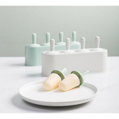 New Summer Silicone Ice Cream Mold DIY Homemade Popsicle Mold Freezer Juice 3 Cell Big Size Ice Cube Popsicle Barrel Maker Mould