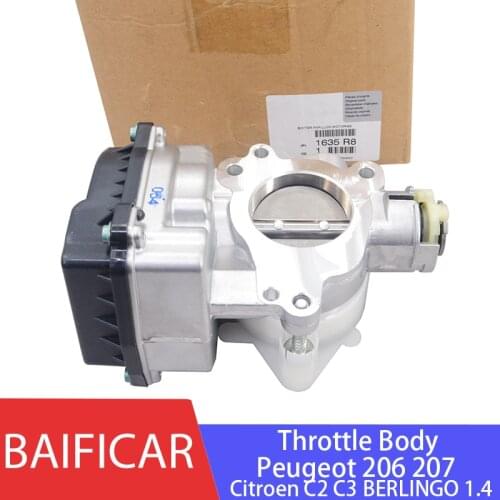 Baificar Brand New Genuine Throttle Body Assembly 9640796280 1635R8 For Peugeot 206 207 Citroen C2 C3 BERLINGO Nemo 1.4