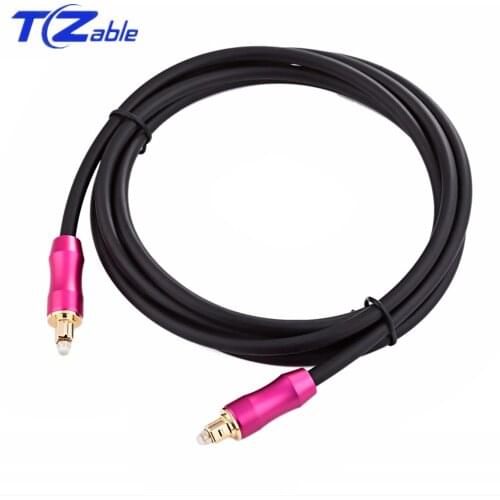 Audio Optical Cable OD6.0 Gold-Plated Plug Toslink Coaxial To Optical For Amplifiers Player Optical Fiber Cord AUX Cable 10m 5m