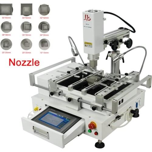 Hot air soldering infrared rework station with 3 zones LY R690 with laser point 4300W for repairing motherboard and IC chips