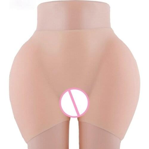 Fake Silicone Vagina Panties Sexy Buttock Hip Enhancer For Crossdresser Transgender Drag Queen Buttock Enhancement Crossdressing