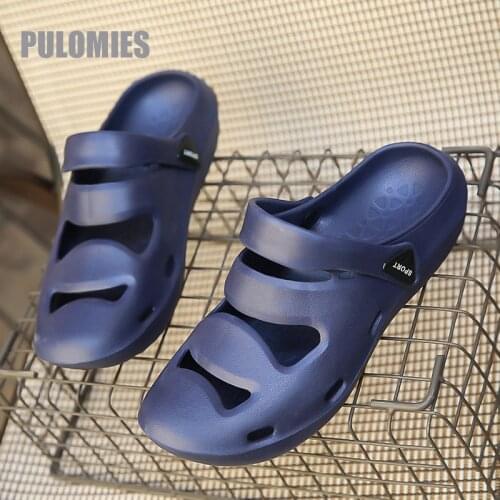 Summer Men Slippers Quick Dry Casual Shoes Beach Sandals Non-slip Slides Massage Slippers Home Bathroom Flip Flops For Women