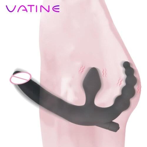 Sex Toys for Men Women Prostate Massager Anal Plug Vibrator Strapon Dildo Vibrator Anal Beads Adult Products Anus Stimulation