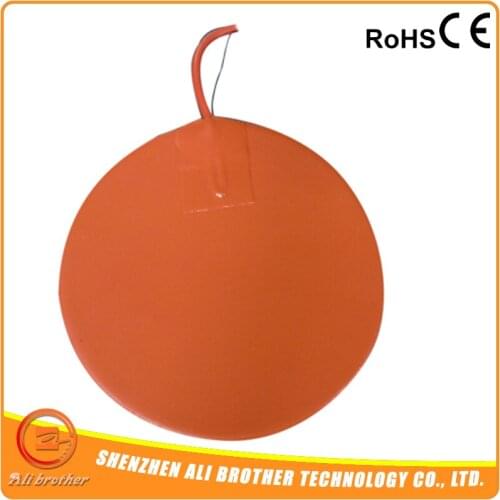 DIA 300mm 24 v 300w Silicone Blanket Heater Silicone Rubber Heater For Surface Heating with 3M Adhesive and 100k Thermistor