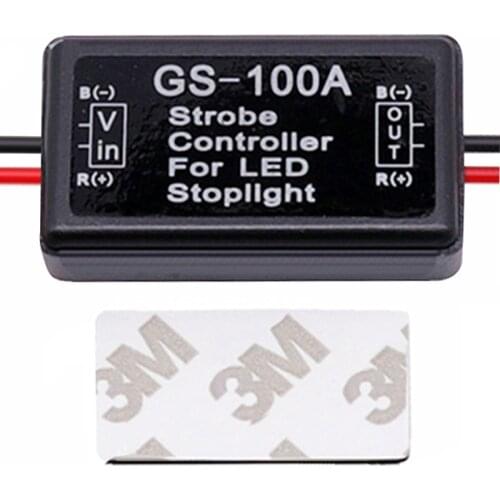 Universal Newest Flash Strobe Controller GS-100A Flasher Module for LED Brake Stop Light Lamp 9-30V Wholesales