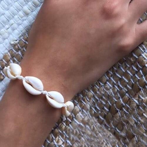 Bohemian Women Bracelet Cowrie Charm Woven Bracelet Women Adjustable Bangle Jewelry Gift New Womans accesories