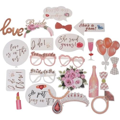 10/13/14pcs Bride To Be Party Mask Photo Props Wedding Decoration Bachelorette Party Hen Party Photo Booth