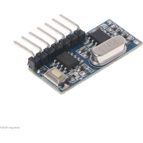 433 MHz RF Code Learning Receiver Module 1527 Wireless Decoder 4 Output Channel For Remote Control