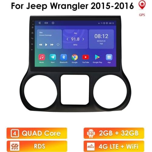 8"10.1"Car Radio Multimedia For Jeep Wrangler 3 JK 2015 2016 Video Player GPS Stereo Navigation Android No 2din Dvd RDS DSP DAB