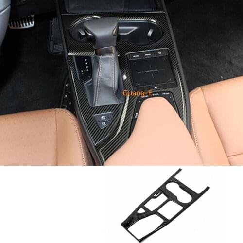 For Lexus UX 200H 250H 260H 2019 2020 2021 Car Carbon Fiber Cover Stick Inner Knob Shift Stall Paddle Cup Switch Frame Trim