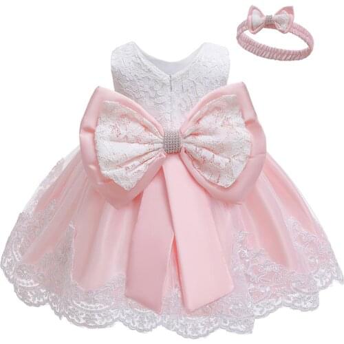 Baby Dress Infant Party Wedding Princess Dress For Baby Girls First 1 Year Birthday Dress Kids Christening Dress Newborn Clothes