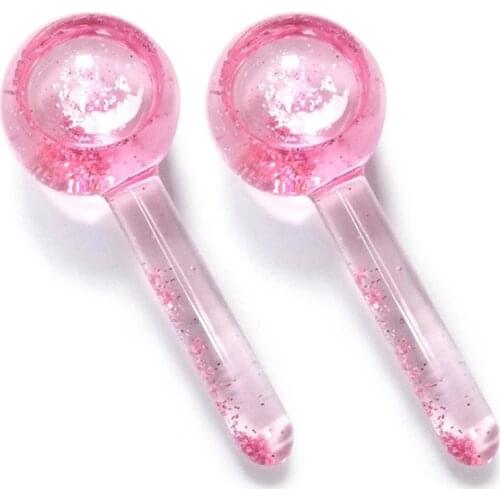 Beauty Ice Hockey Energy Beauty Crystal Ball Cooling Ice Globes Water Wave Face and Eye massage Skin Care 2pcs/box