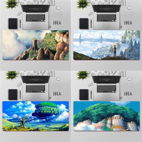FHNBLJ Studio Ghibli Laputa Castle in the Sky Keyboards Mat Gaming mousepad Desk Mat Free Shipping Large Mouse Pad Keyboards Mat