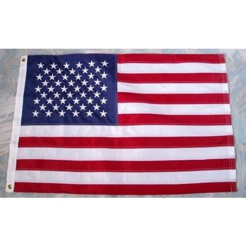KAFNIK,Embroidered American Flag 3x5 Feet/2x3ft/4x6ft Thicken Oxford Nylon USA Flag Slap-Up Home Decorative Hanging Flags