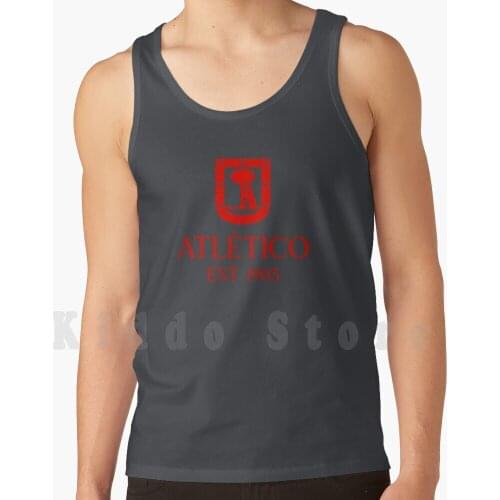Red Tank Tops Vest 100% Cotton Espa ? A Spain Club De Atleti