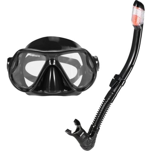 Adults Diving Mask Scuba Mask Underwater Snorkel Set Anti Fog Snorkeling Goggles Swimming Mask Glass Men Women Diving Goggles