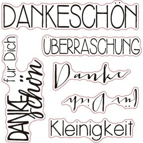 German Clear Stamp Or stamp for DIY Scrapbooking/Card Making/Kids Fun Decoration Supplies A249
