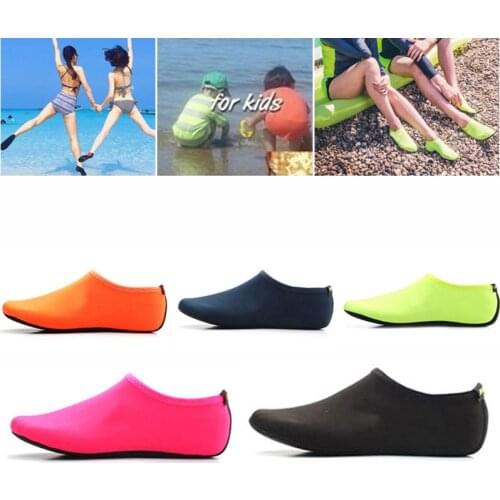 Beach Swimming Water Socks Solid Men Women Aqua Sock Shoes Anti-Slip For Surfing Seaside Swim Dance Yoga Workout Water Sports